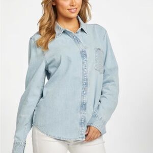 Guess denim lightweight Button Down Shirt